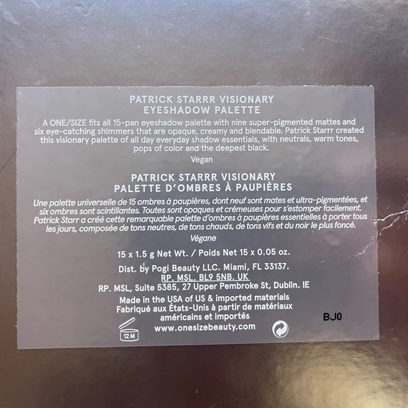 NOWT ONE/SIZE Patrick Starrr Visionary Eyeshadow Palette Eye Makeup - Picture 14 of 14